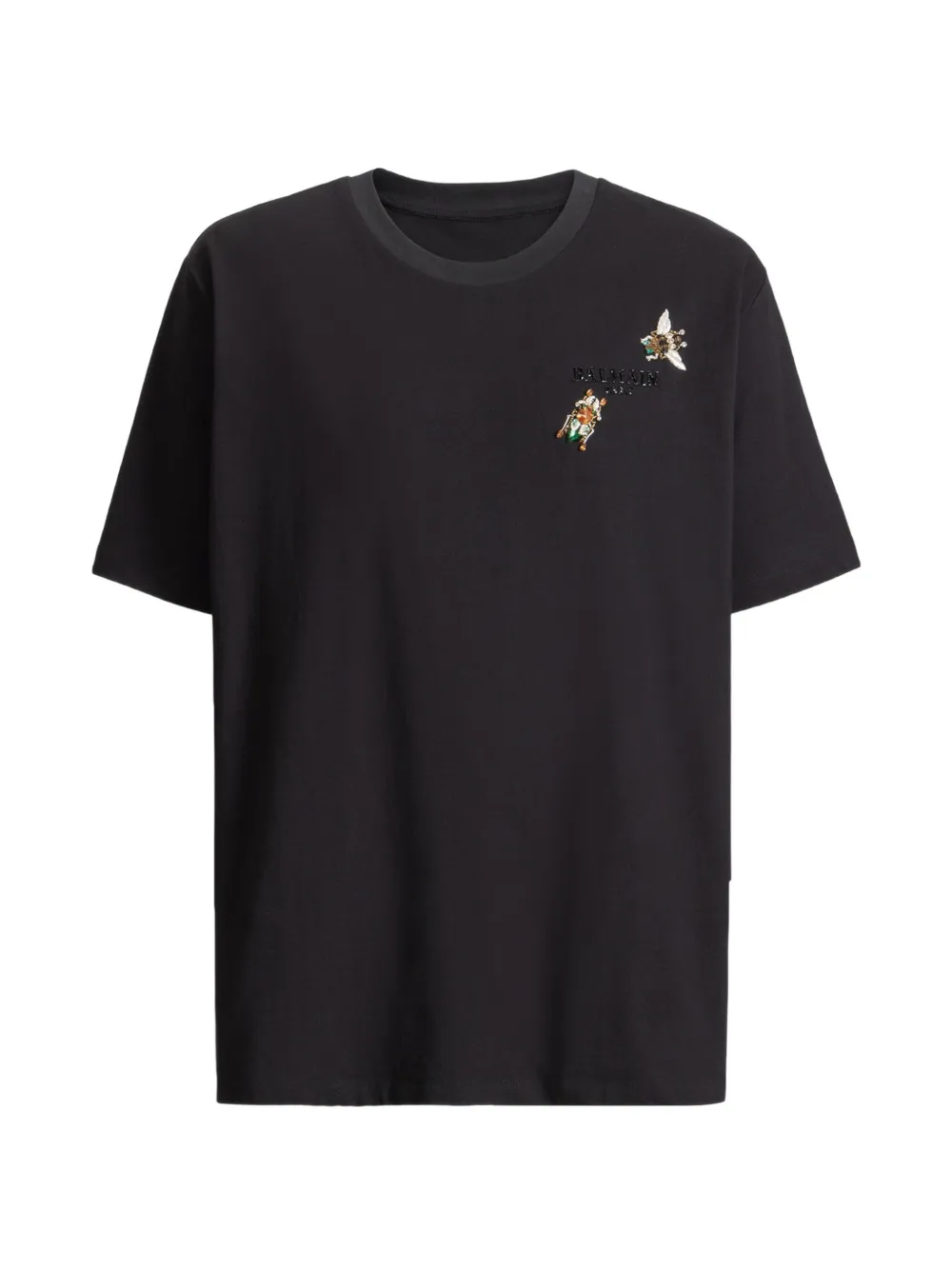 Balmain T-shirt Balmain Insect con ricamo - Nero