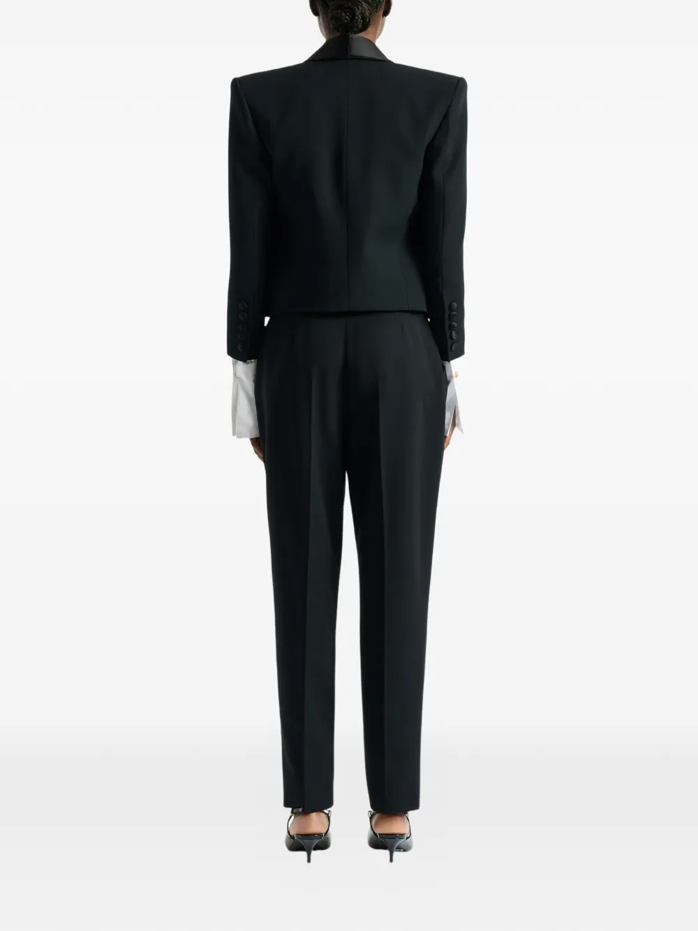 Balmain Cropped grain de poudre jack Zwart