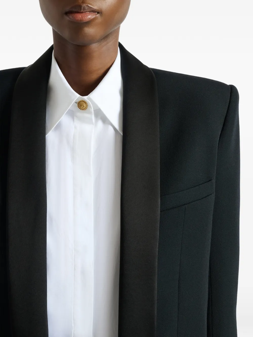Balmain Cropped grain de poudre jack Zwart