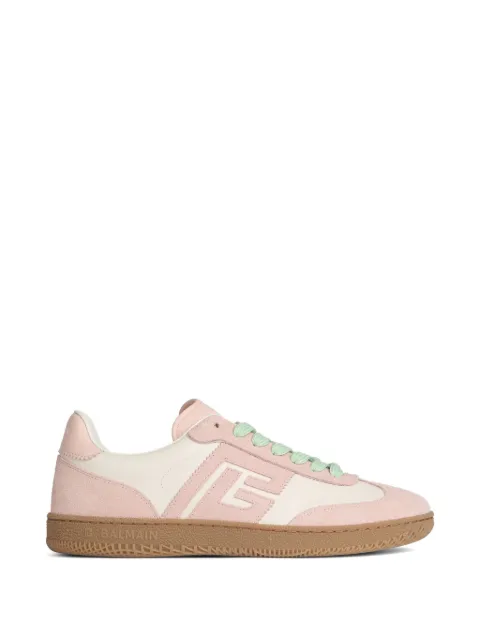 Balmain Balmain Swan trainers in smooth leather and suede
