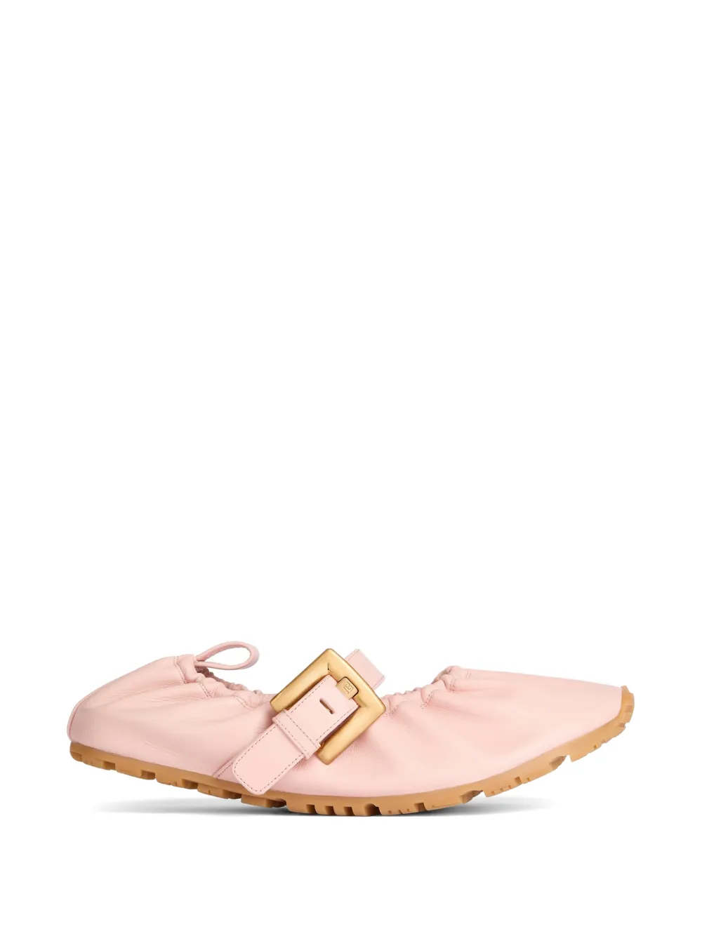 Balmain Ballerine Anthem in pelle liscia - Rosa