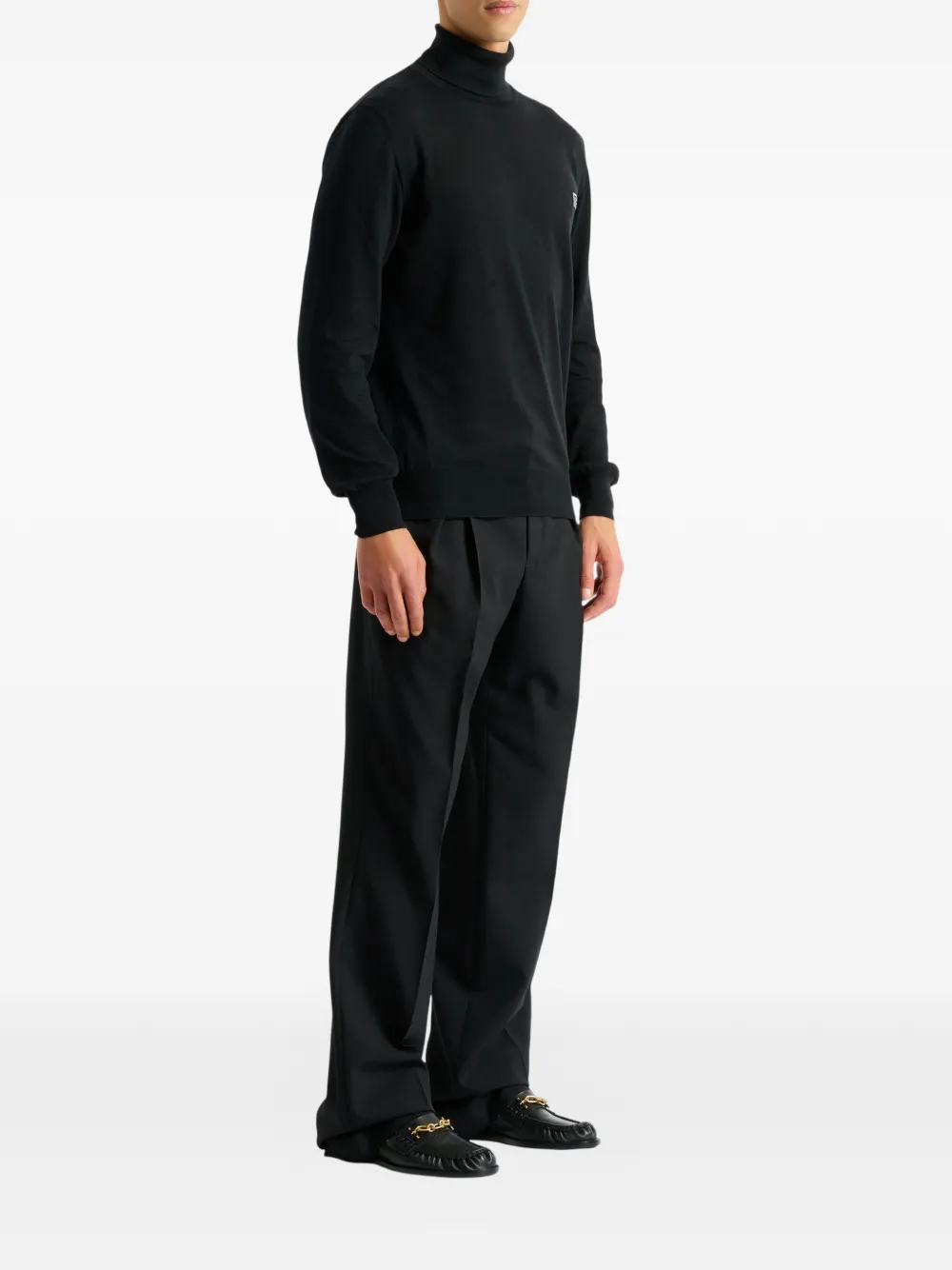 Balmain Coltrui met geborduurd logo Zwart