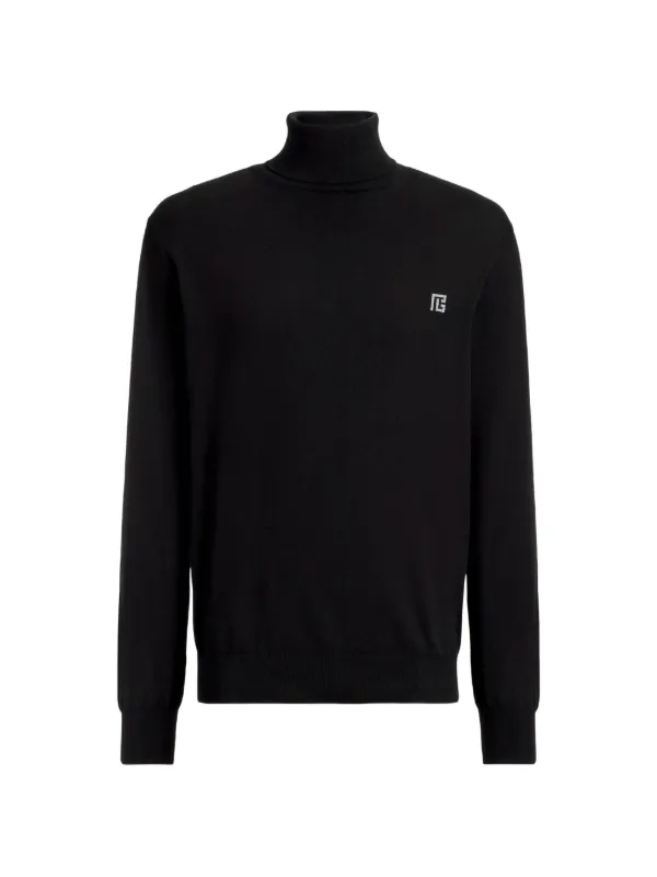 BALMAIN バルマン タートルネックセーター Balmain タートルネック セーター | ブラック | FARFETCH JP