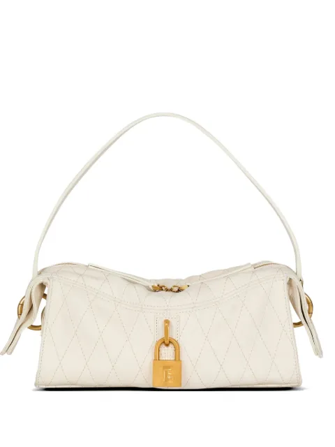 Balmain small pulse bag in smooth topstitched leather