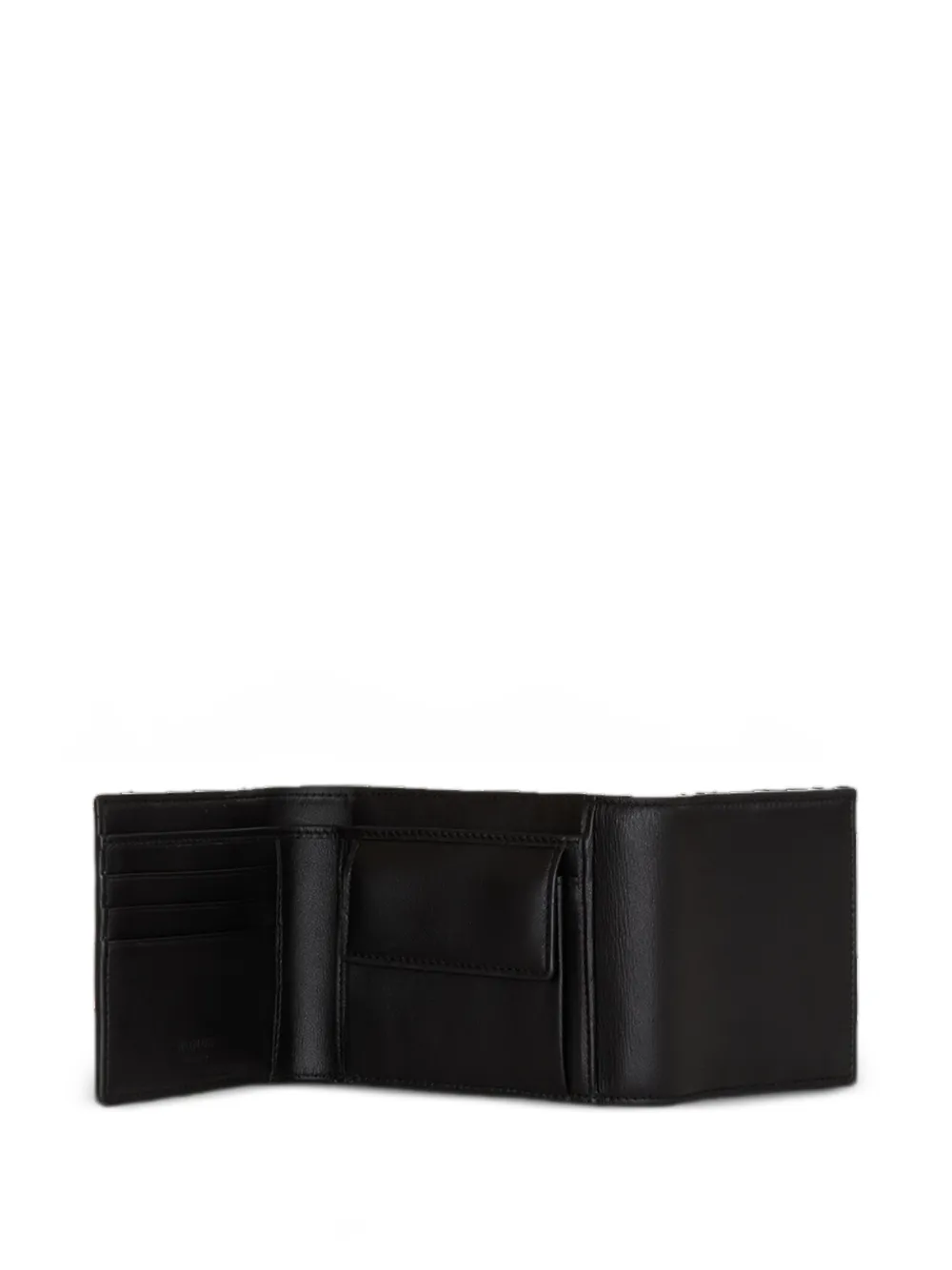Balmain Portemonnee van glad leer Zwart