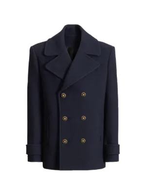 Valentino Garavani double-breasted Wool Peacoat | Blue | FARFETCH