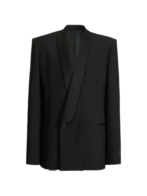 Balmain 2-button jacket in wool and satin