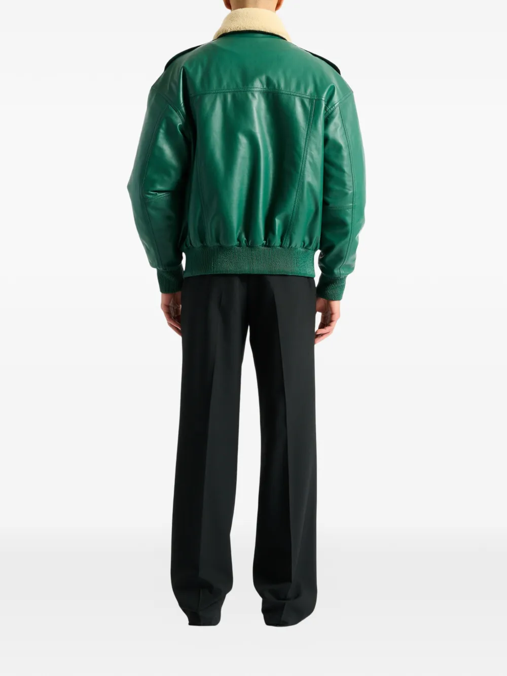 Balmain Lammy bomberjack Groen