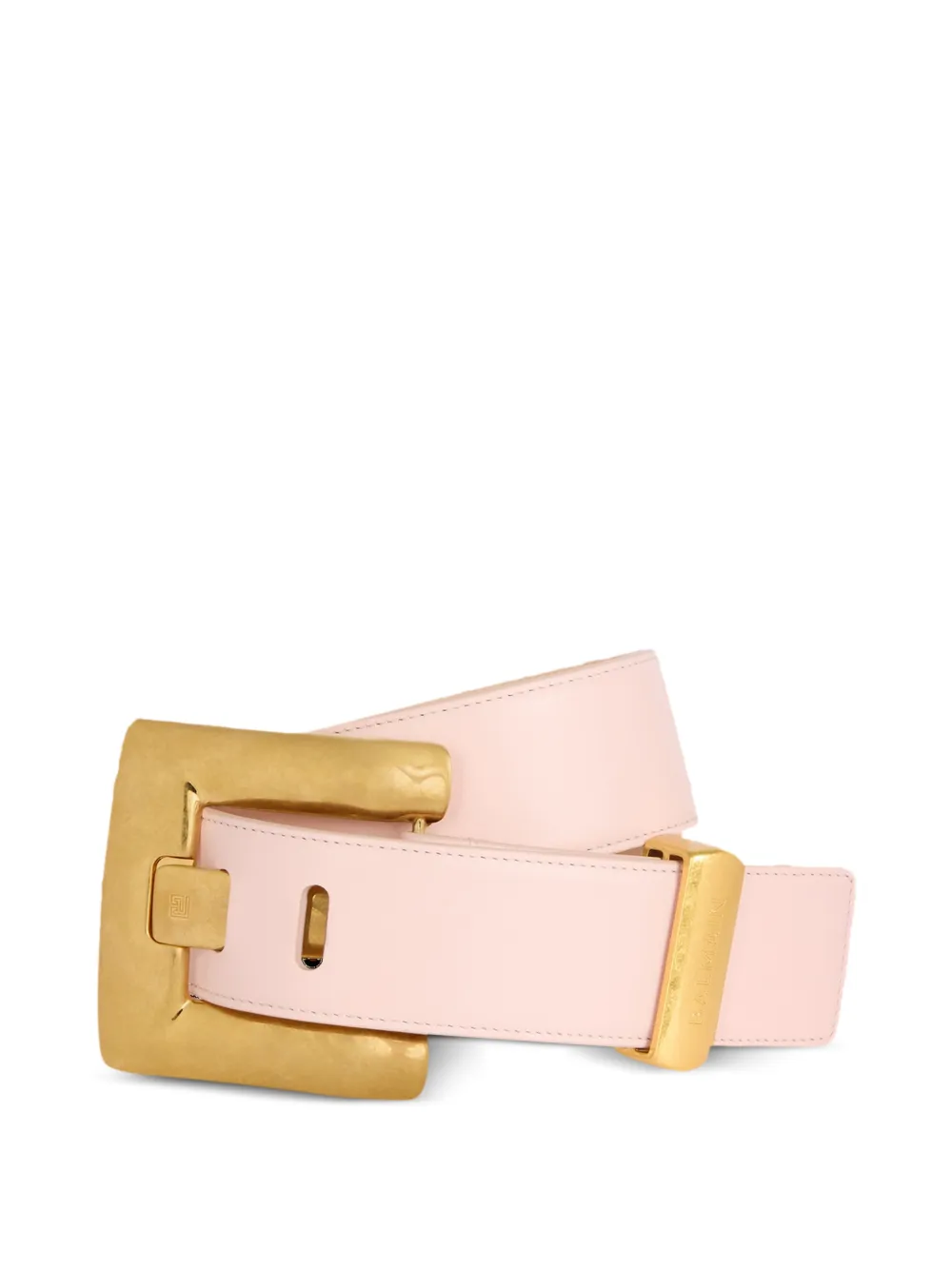 Balmain Anthem gladde leren riem Roze