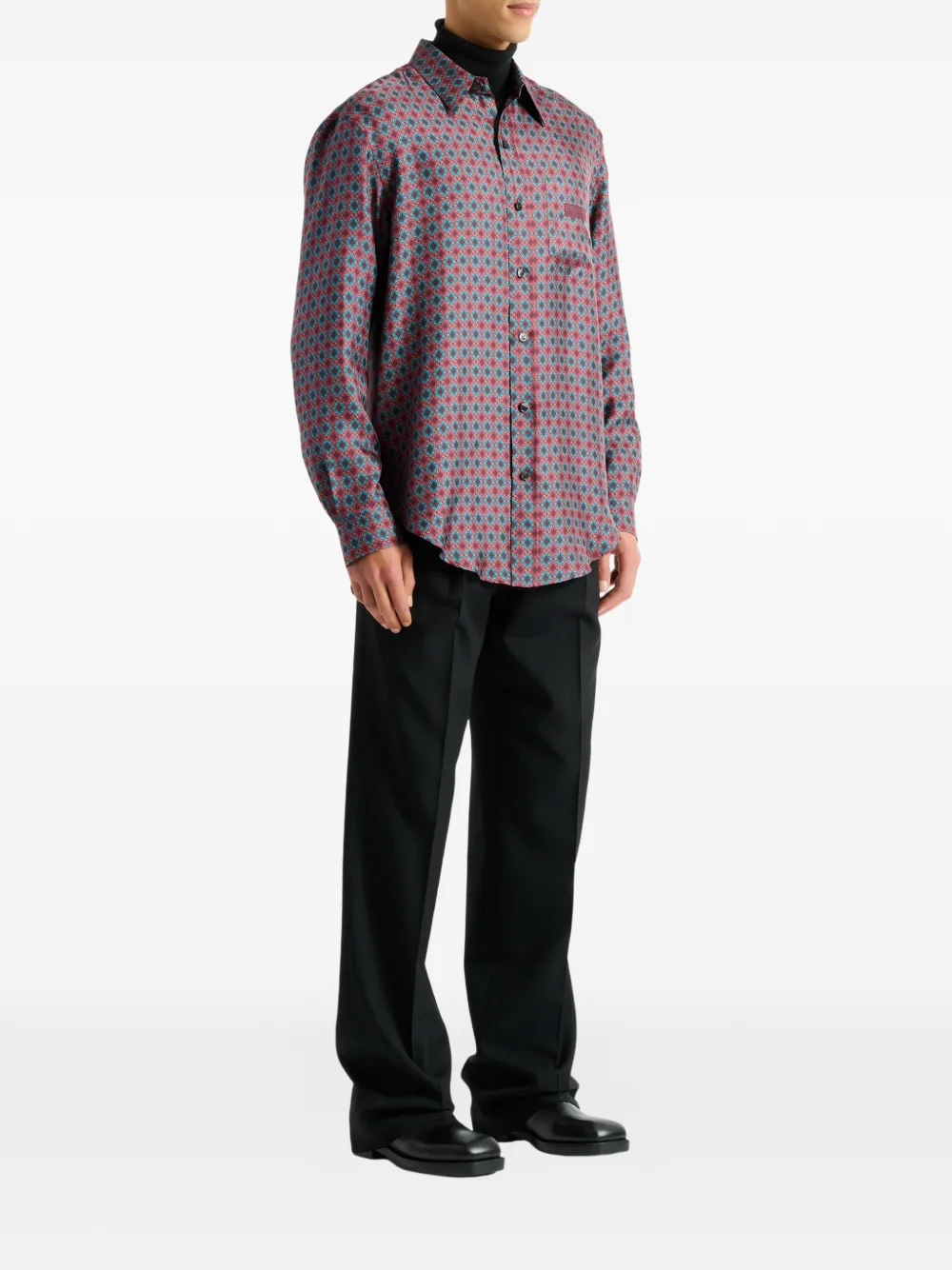 Balmain Overhemd met print Roze