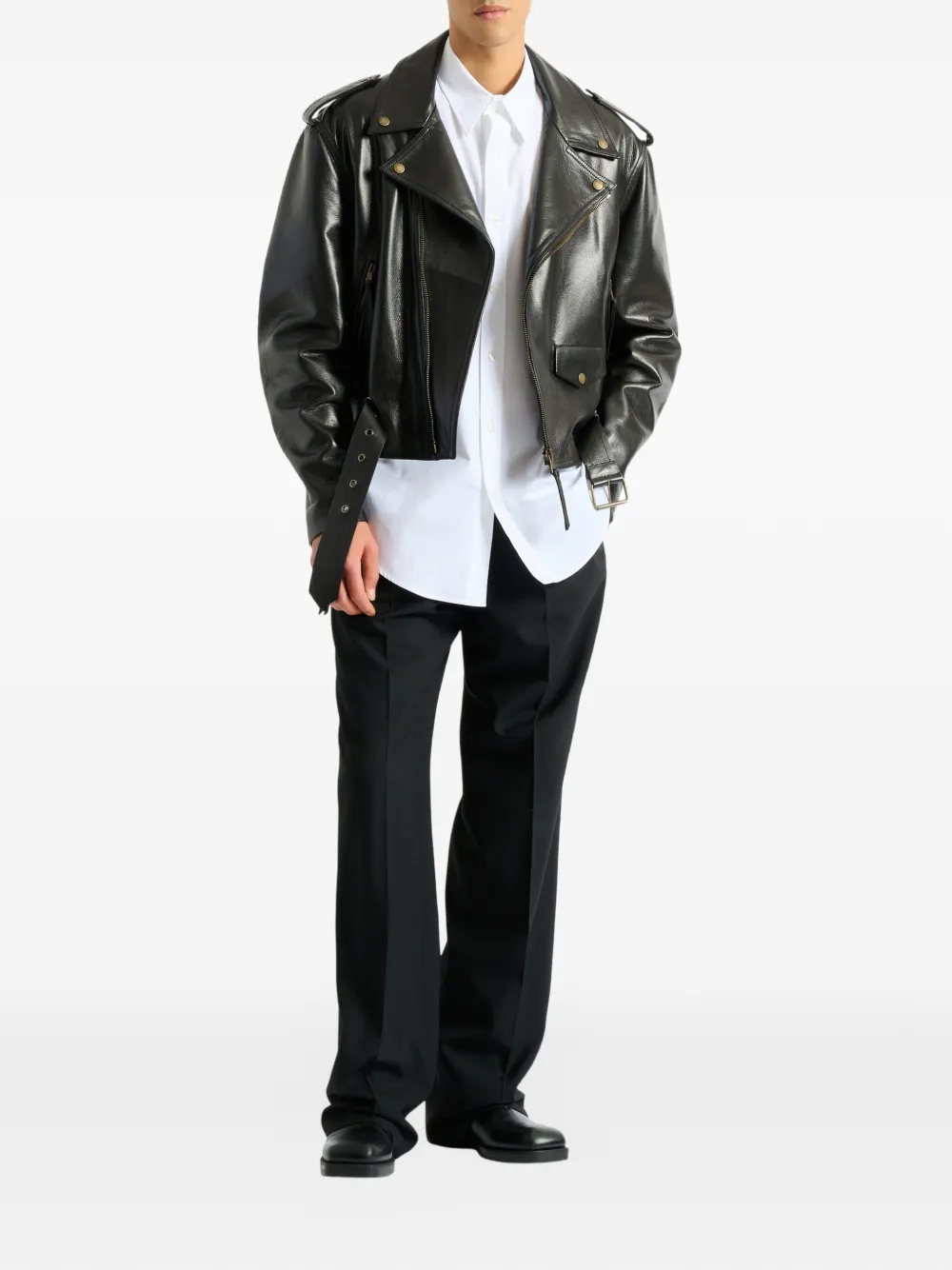 Balmain Paris overhemd van popeline katoen Wit