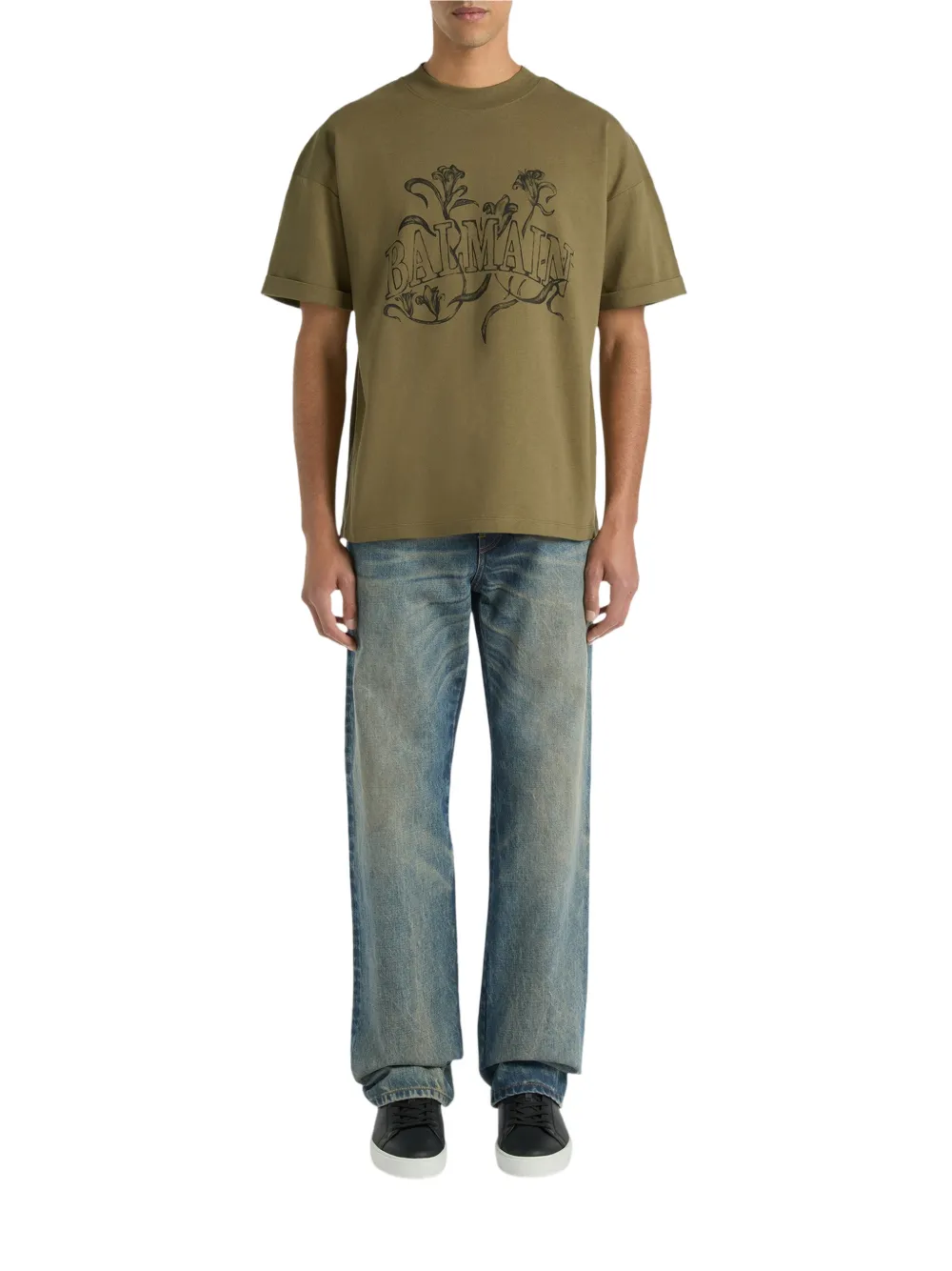 Balmain Bloom T-shirt met print Groen