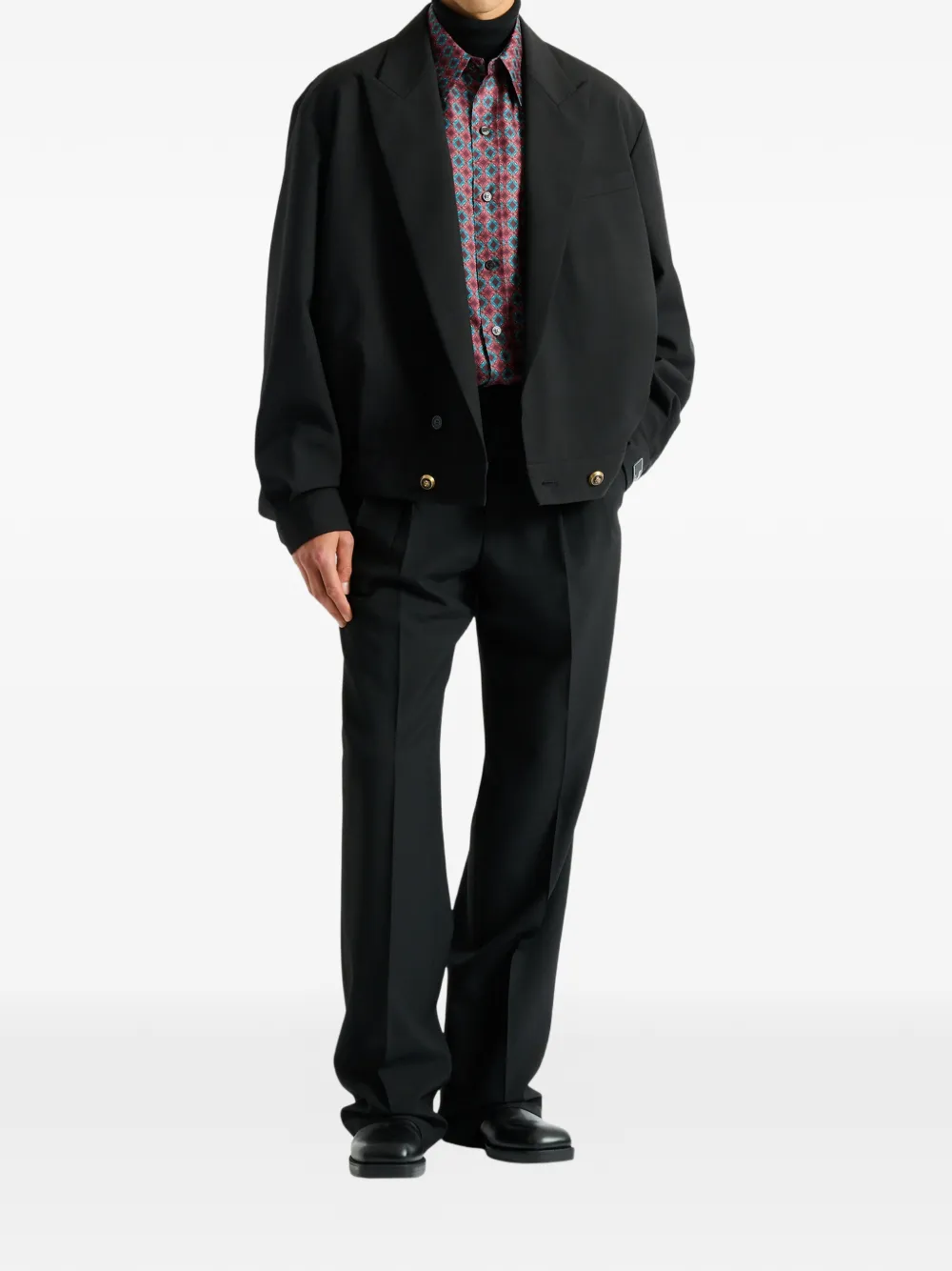 Balmain Wollen blazer met 2 knopen Zwart
