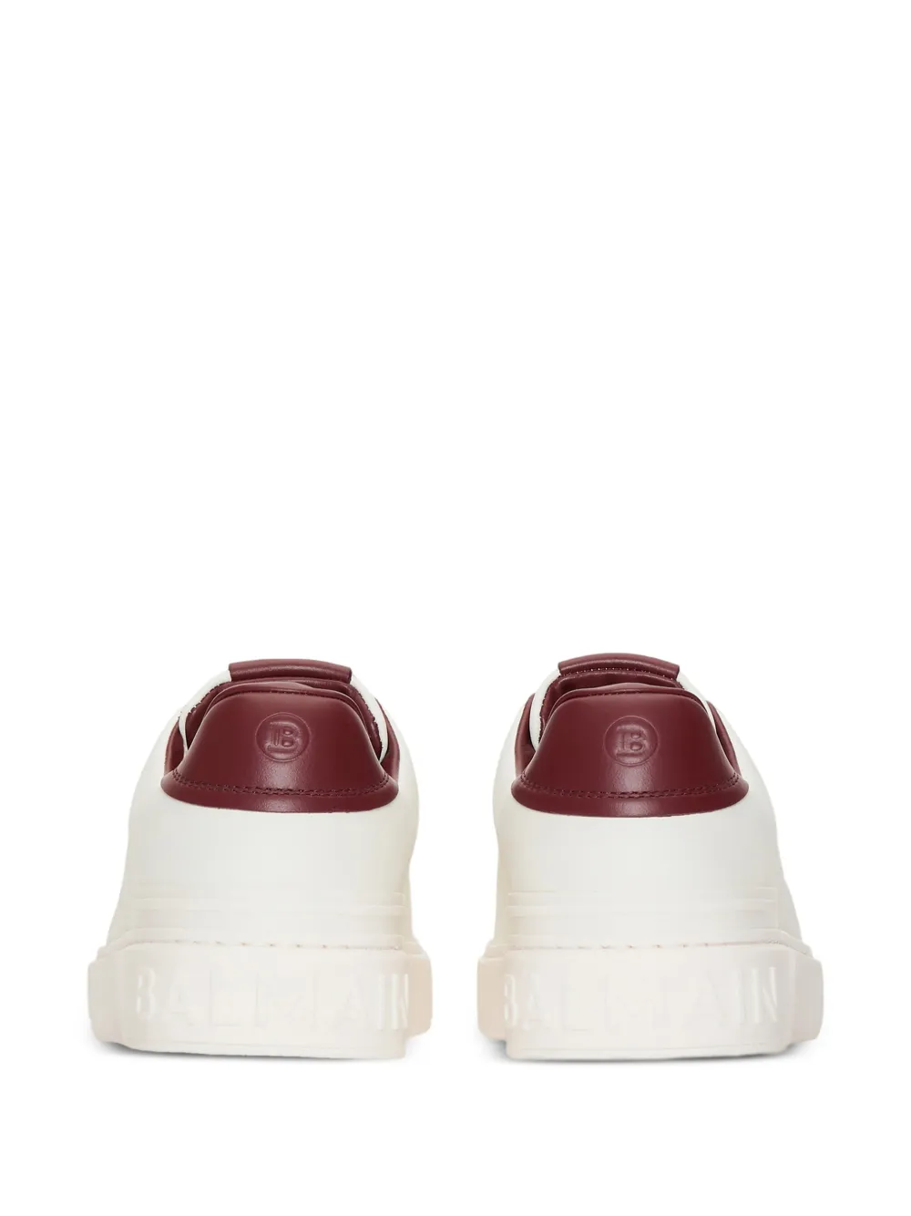 Balmain B-Court gladde leren sneakers Wit