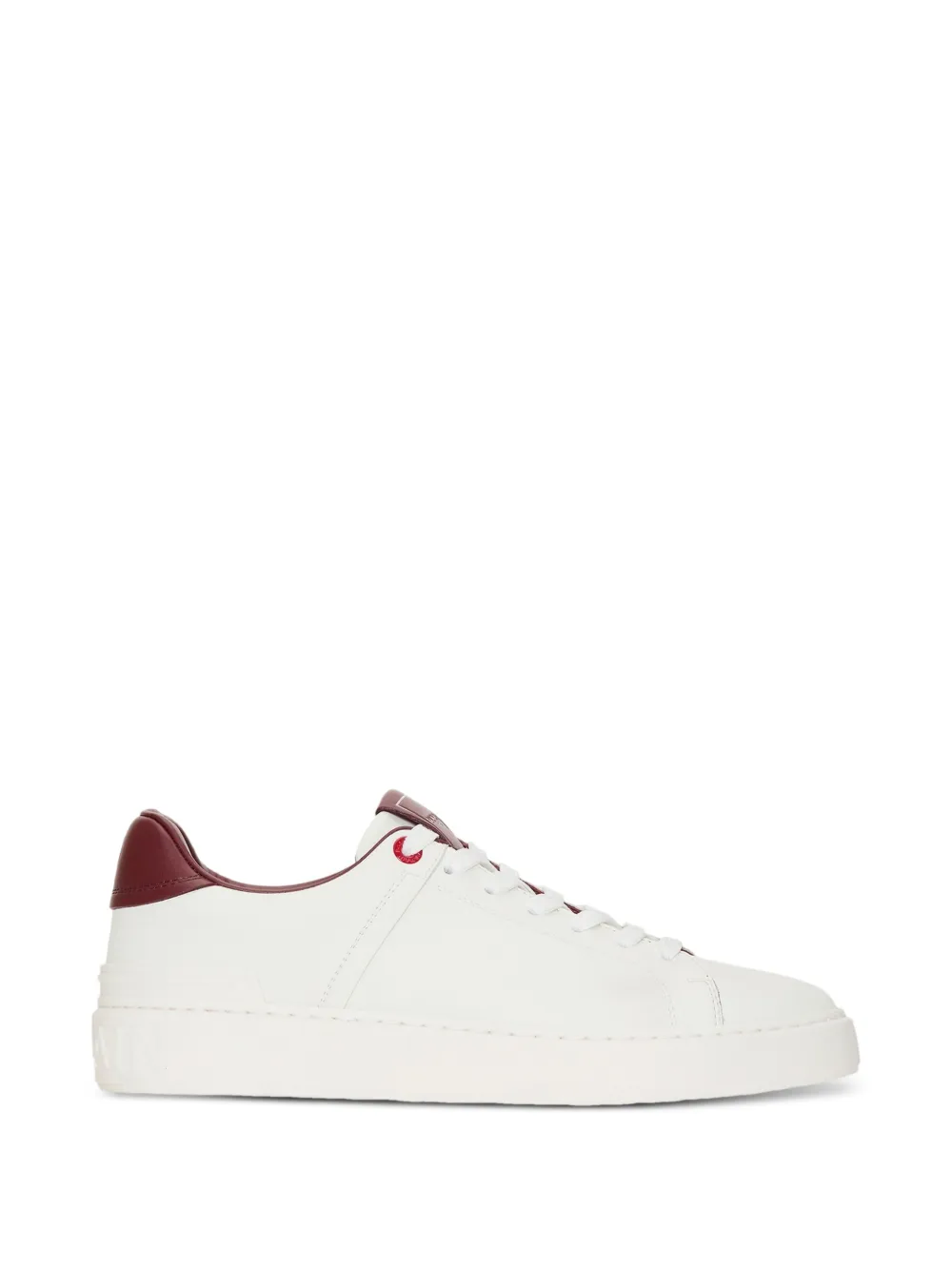 Balmain B-Court gladde leren sneakers Wit