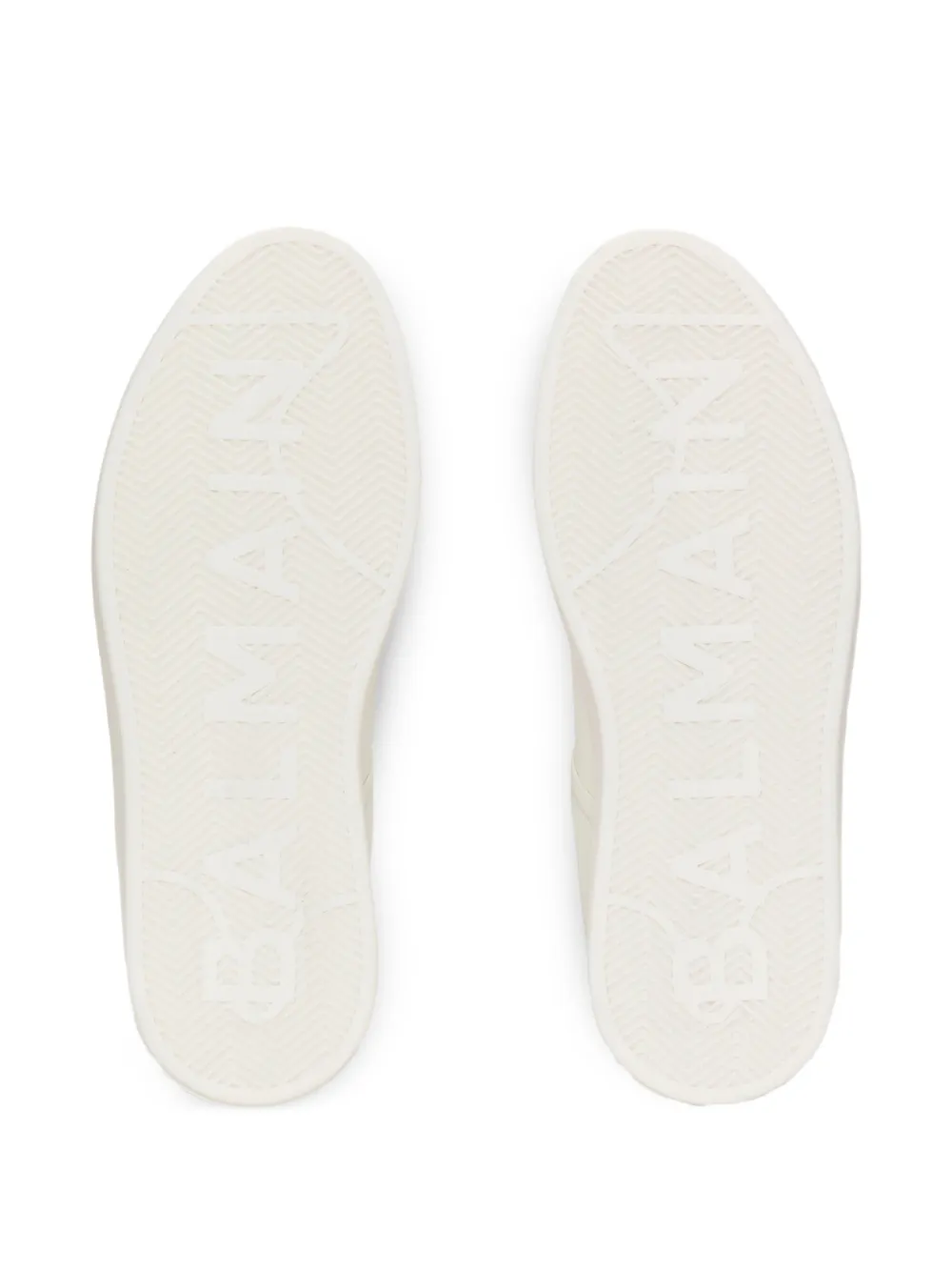 Balmain B-Court gladde leren sneakers Wit