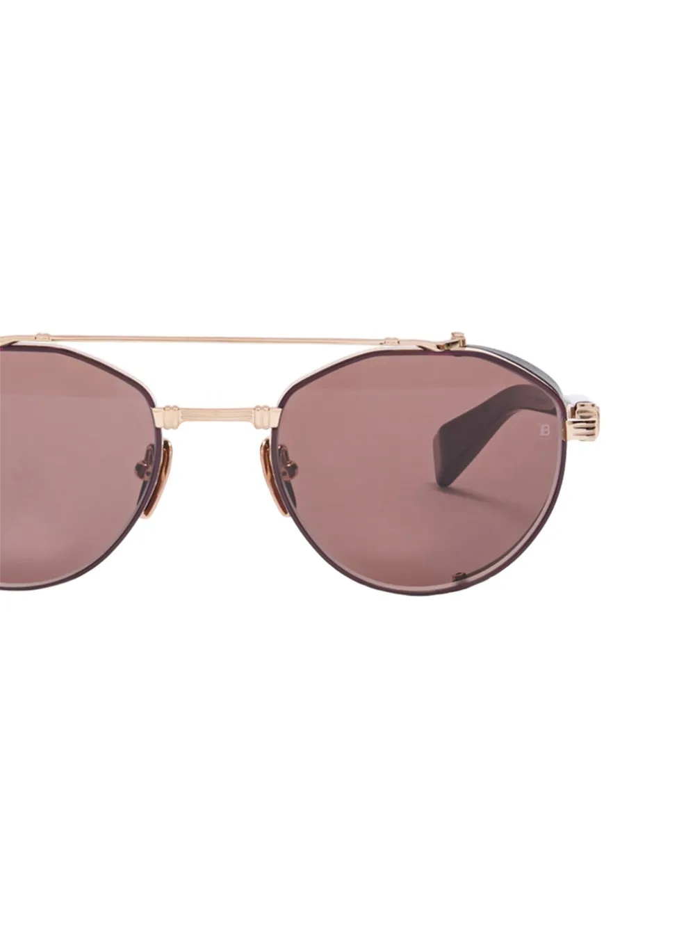 Balmain Eyewear Brigade-IV zonnebril Goud