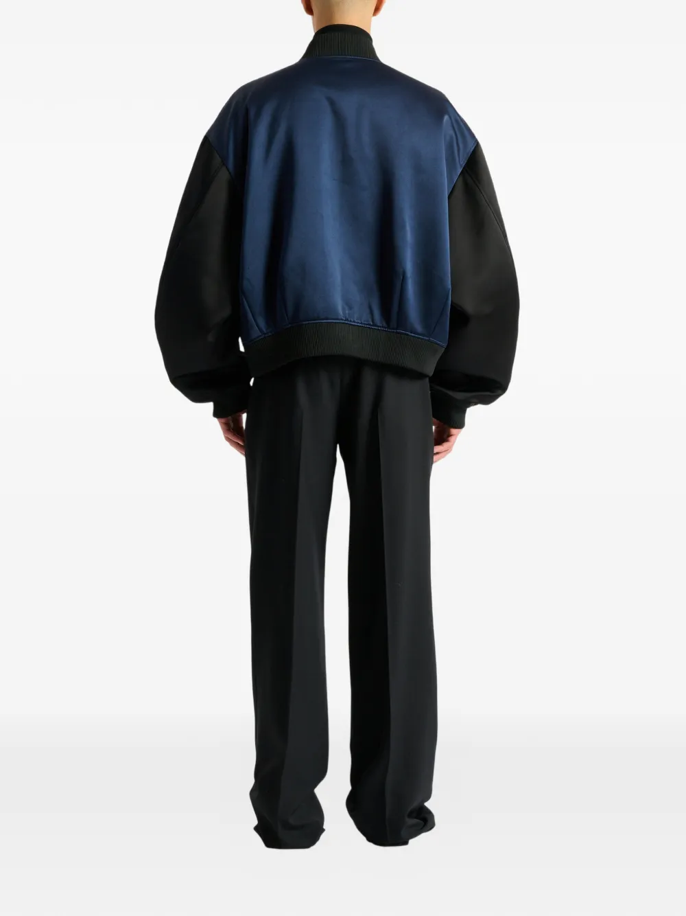 Balmain Satijnen bomberjack Blauw