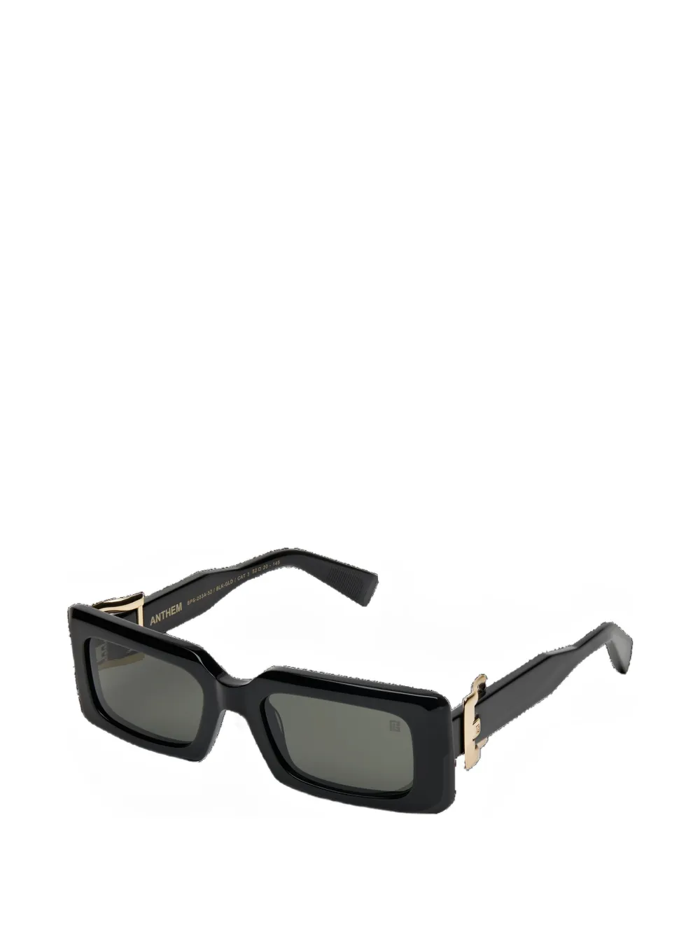Balmain Eyewear Anthem-I zonnebril met rechthoekig montuur Zwart