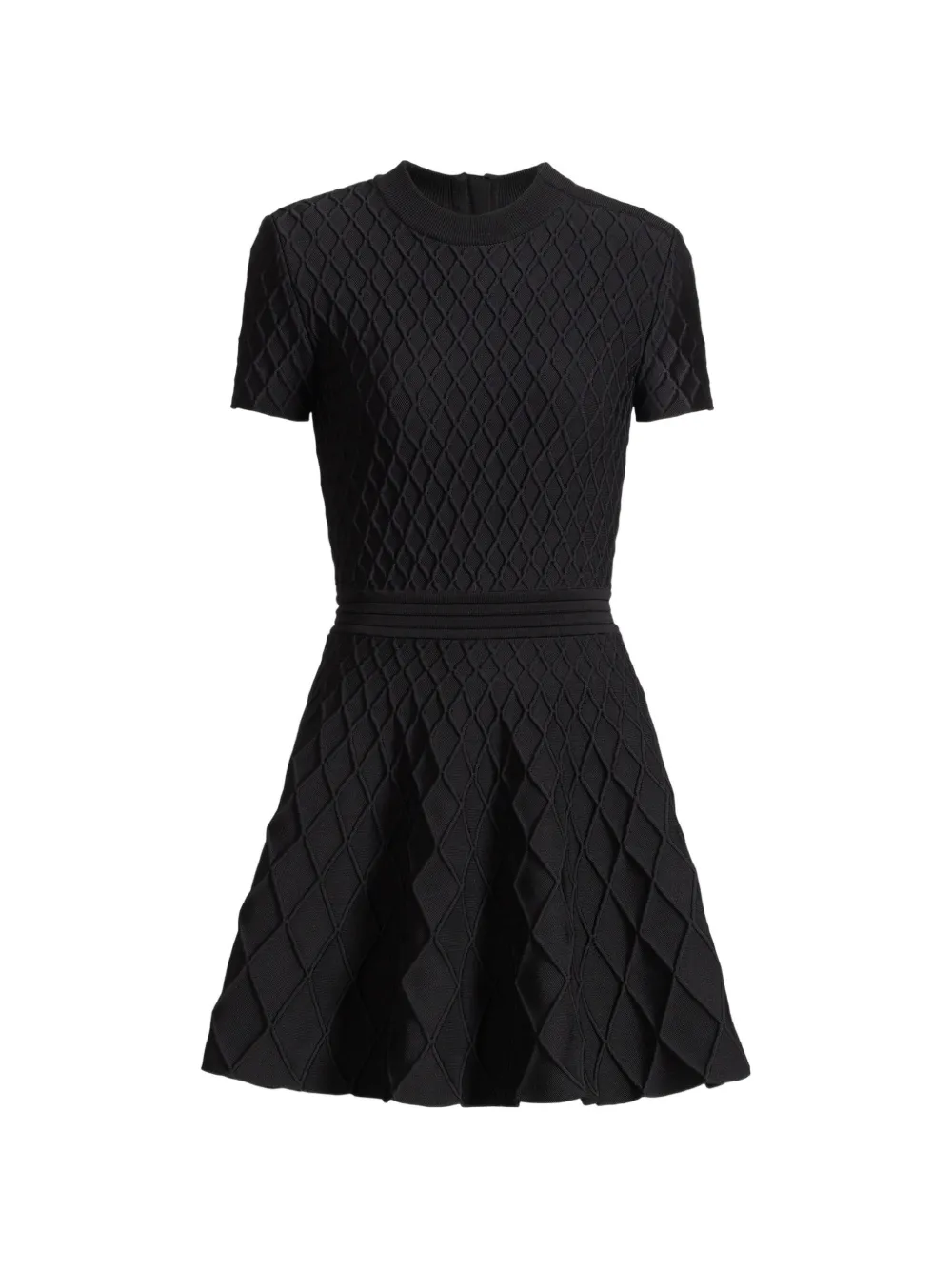 Balmain Abito svasato in maglia - Nero