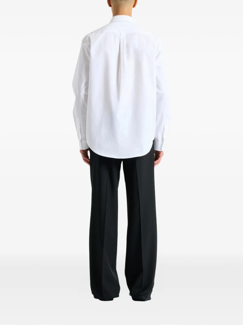 Balmain Paris overhemd van popeline katoen Wit