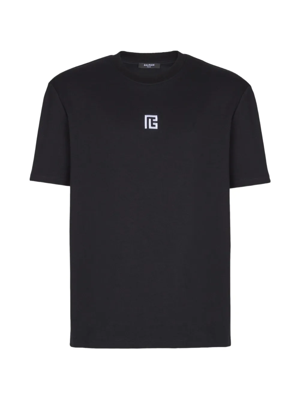 Balmain T-shirt with embroidered logo - Nero