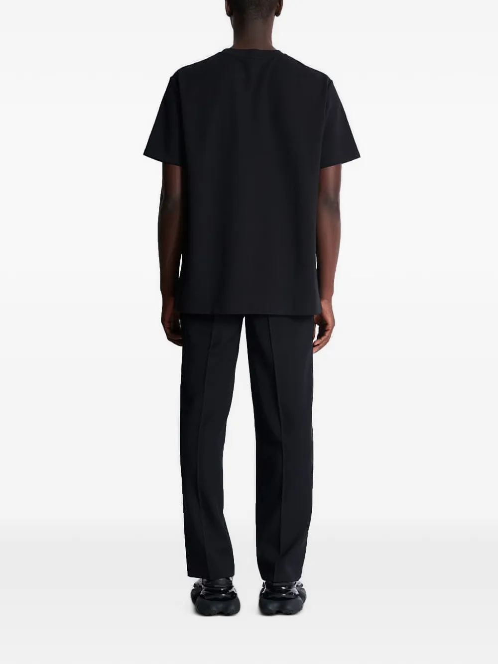 Balmain T-shirt met geborduurd logo Zwart