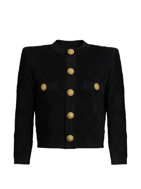 Balmain cropped knit cardigan
