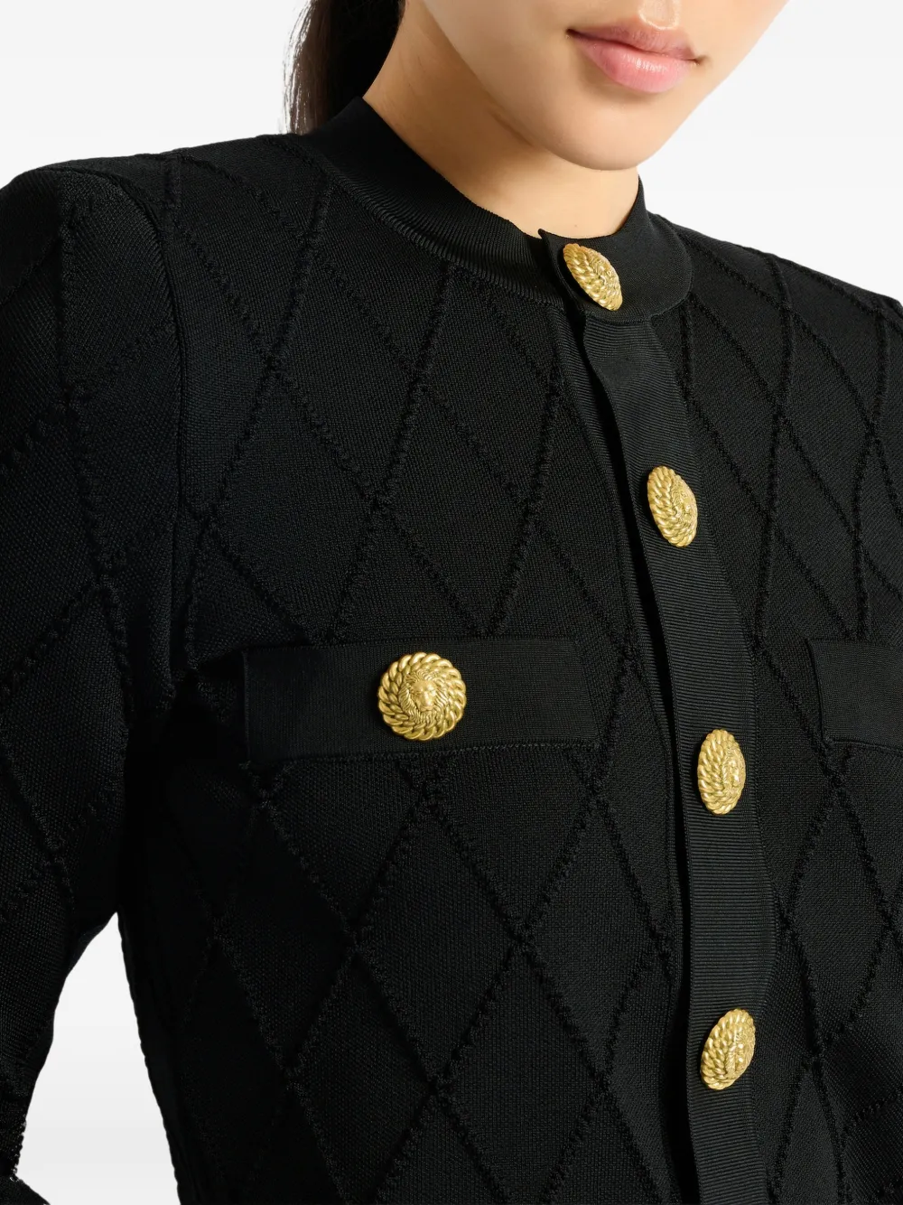 Balmain Cropped vest Zwart