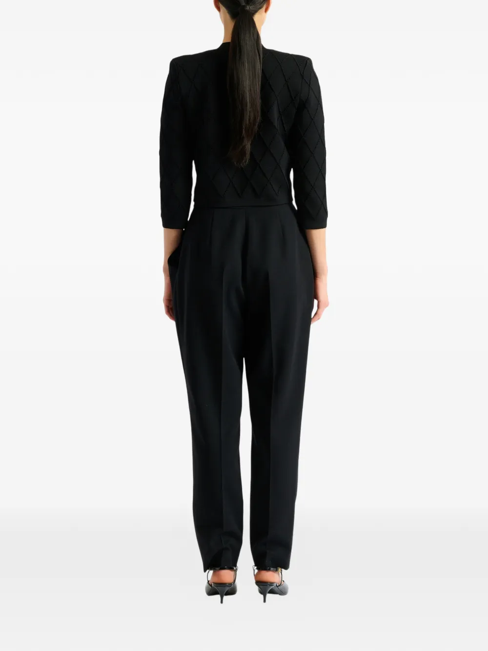 Balmain Cropped vest Zwart