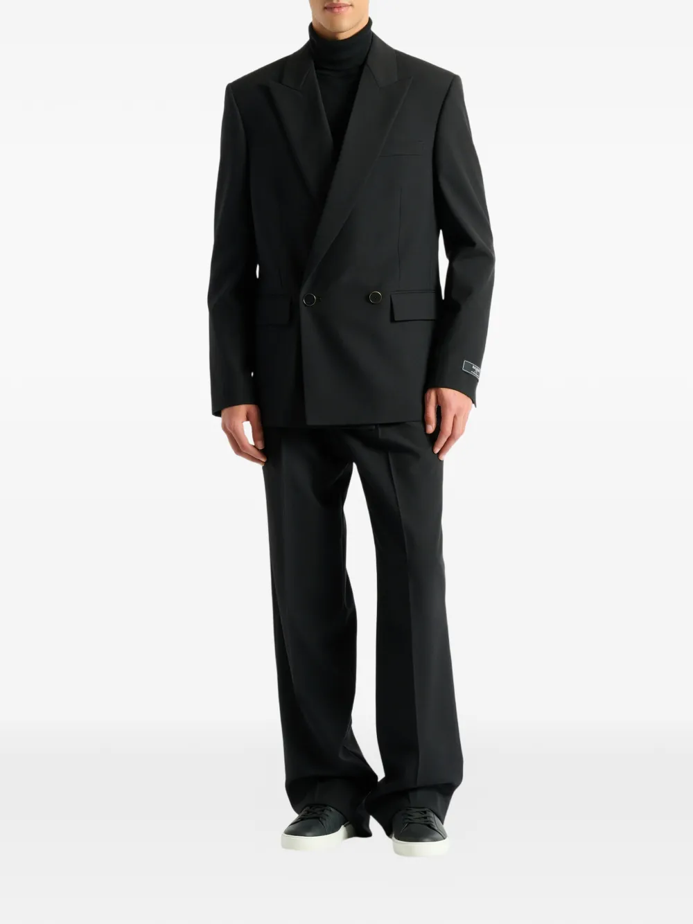 Balmain Wollen blazer met 2 knopen Zwart