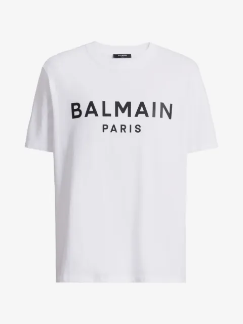 Balmain T-shirt con stampa Balmain Paris