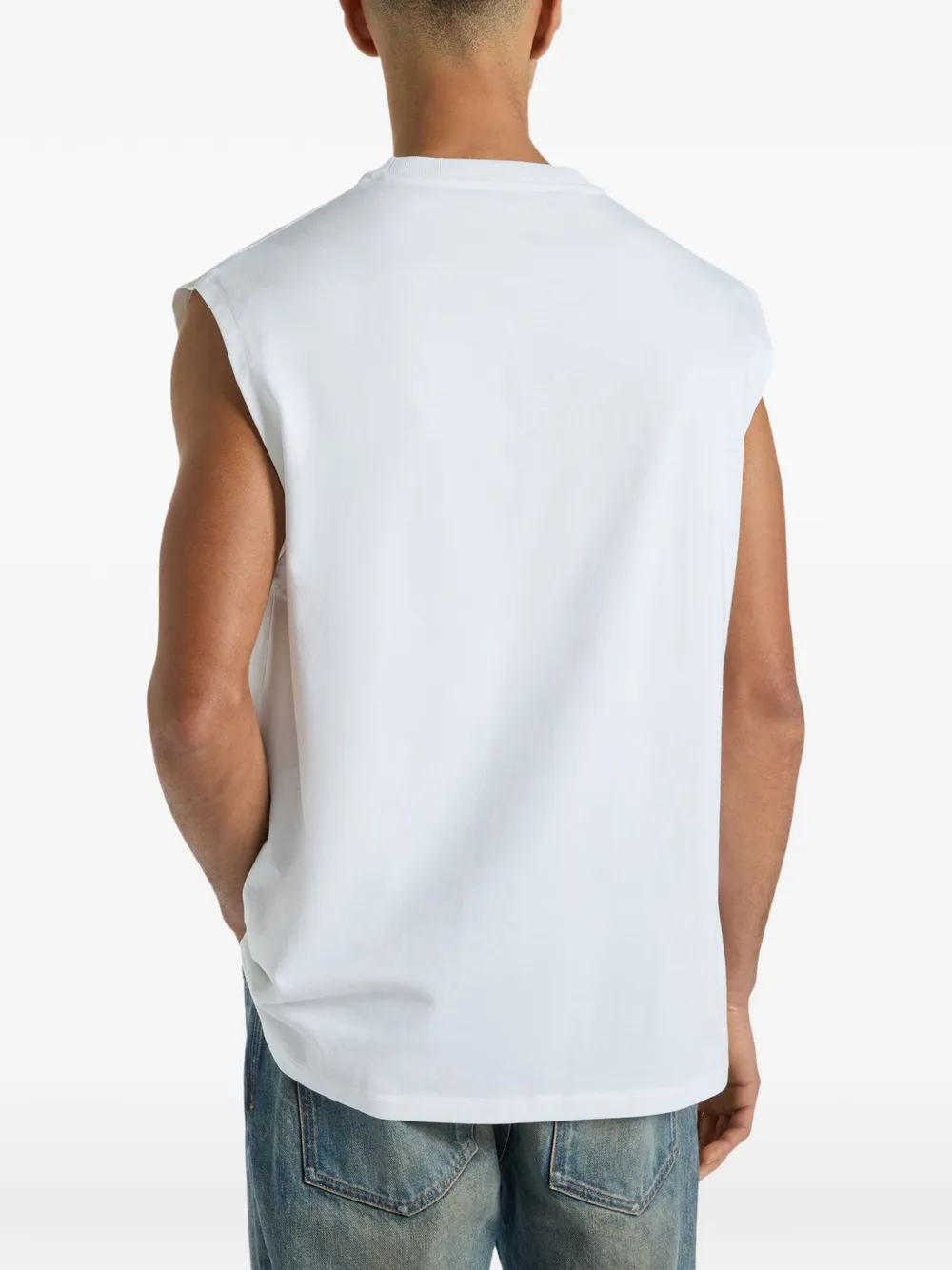 Balmain gewatteerde tanktop Wit