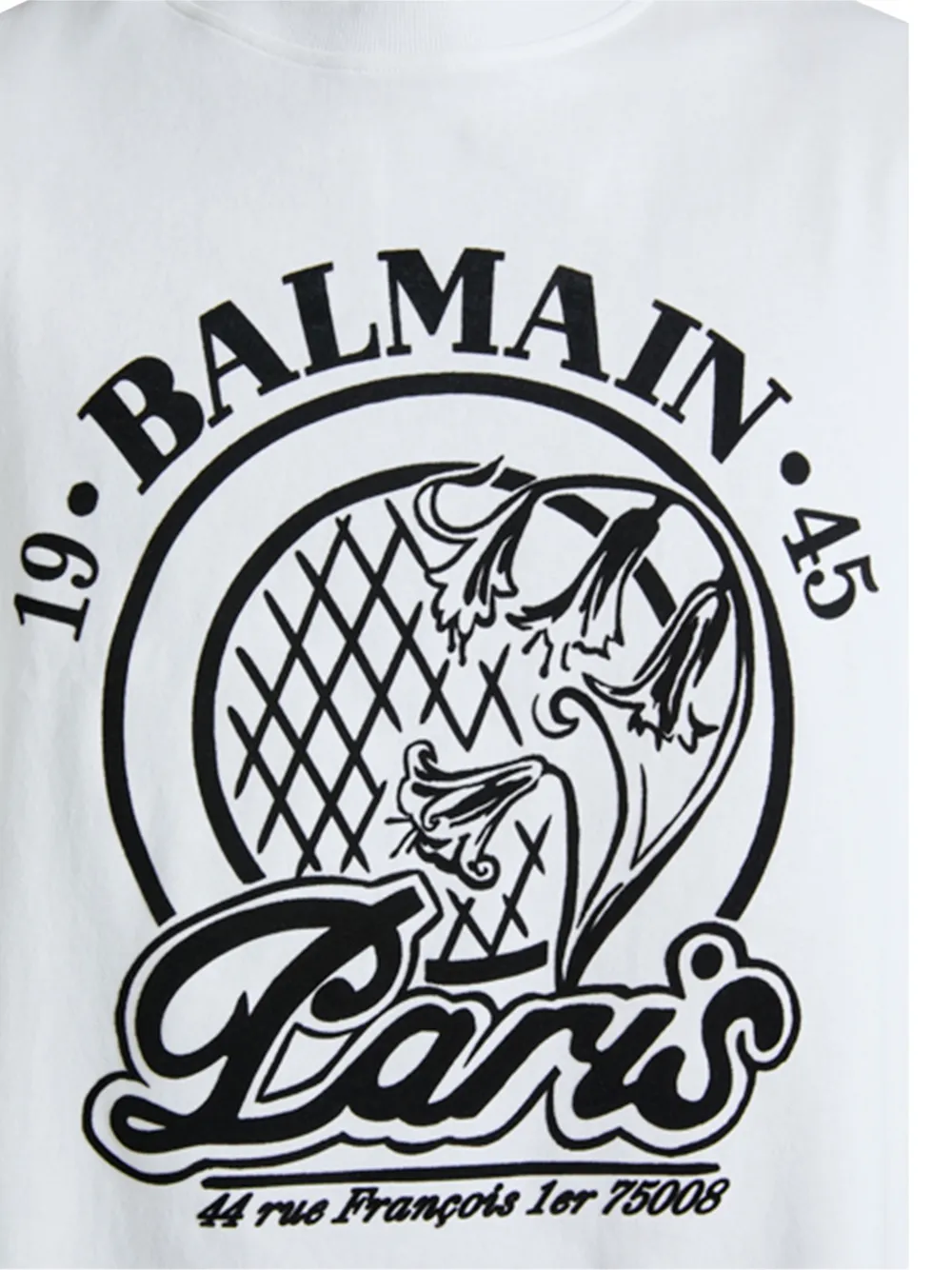 Balmain gewatteerde tanktop Wit