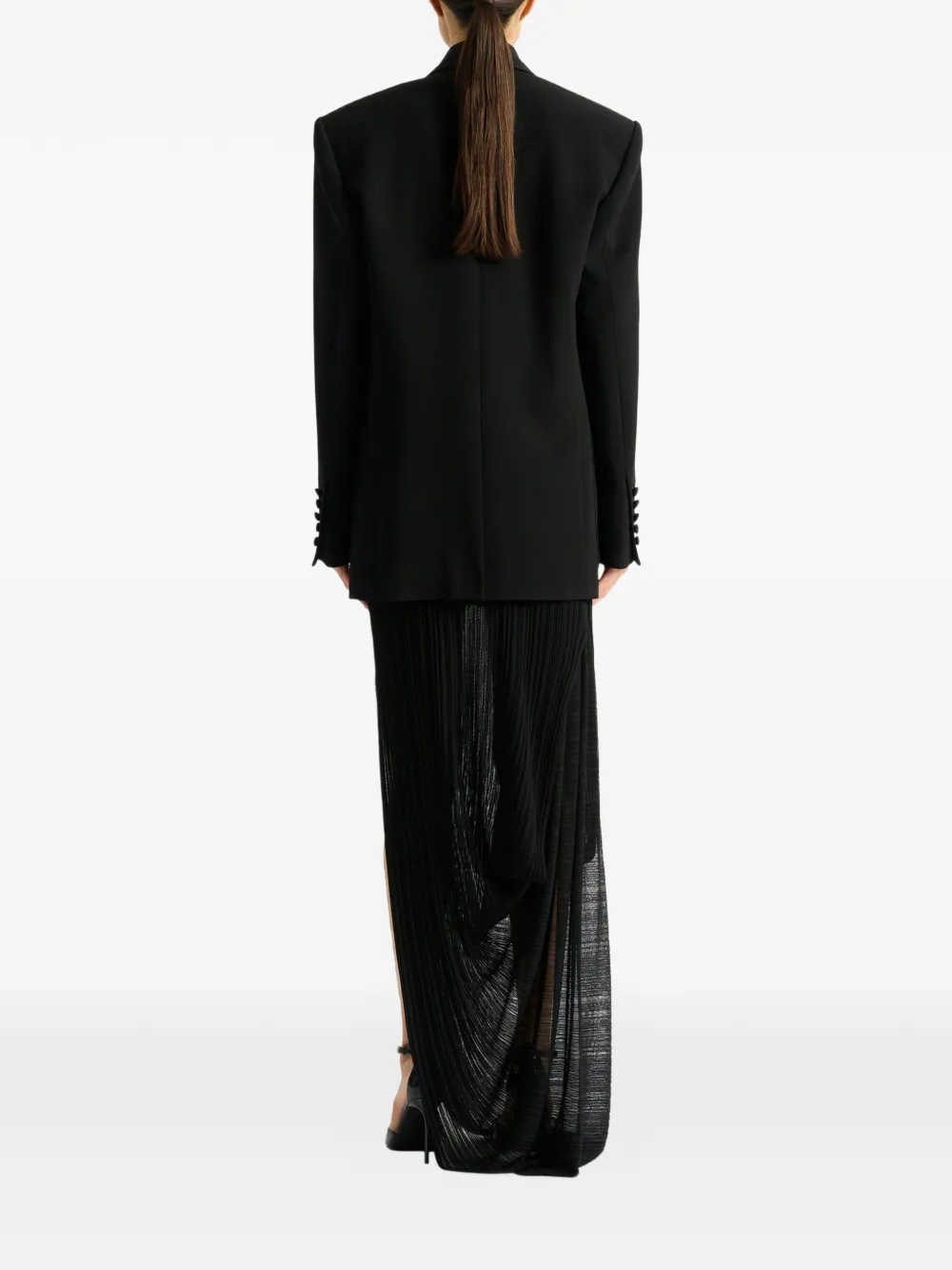 Balmain Embroidered Insect Jacket In Black