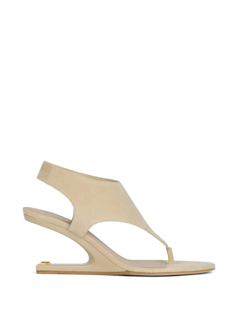 Balmain No Wedge suede sandals - Toni neutri