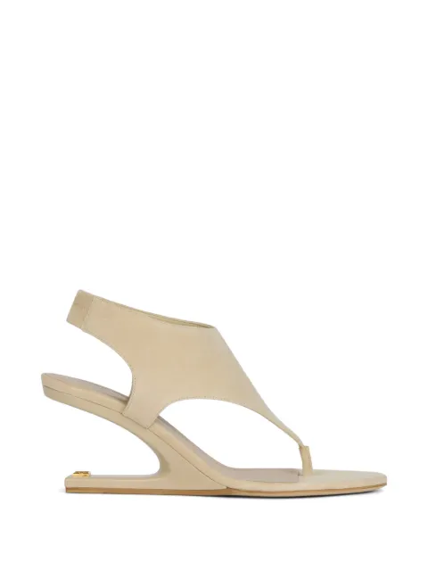 Balmain No Wedge suede sandals