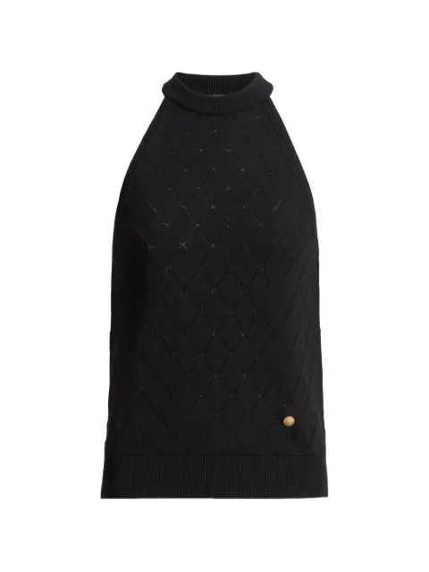 Balmain sleeveless knit top