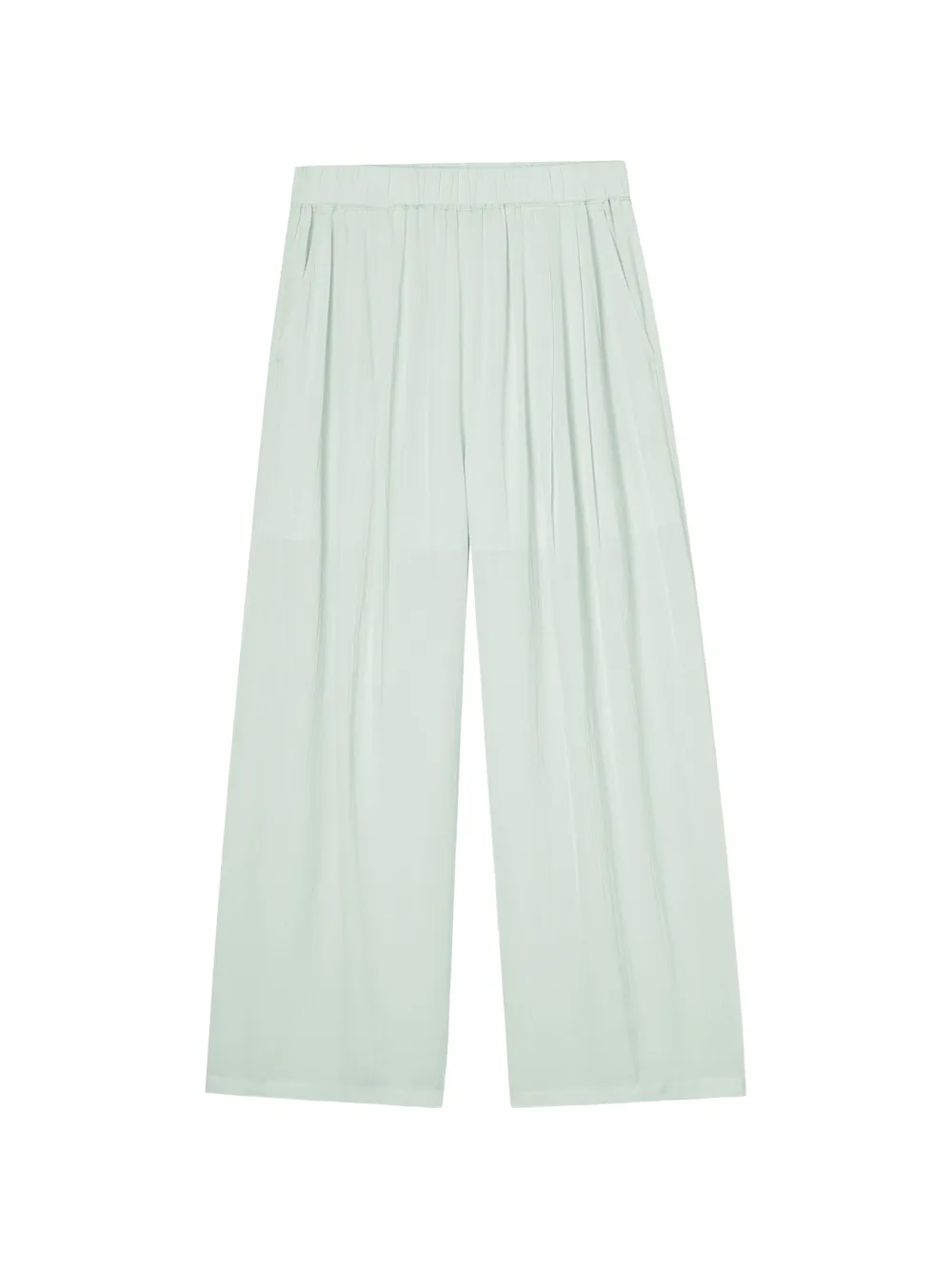 tout a coup pleated wide-leg trousers - Verde