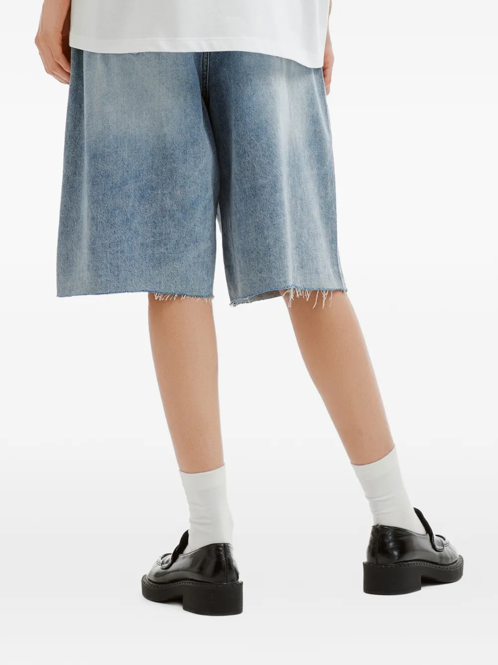 tout a coup Geralfde denim shorts Blauw