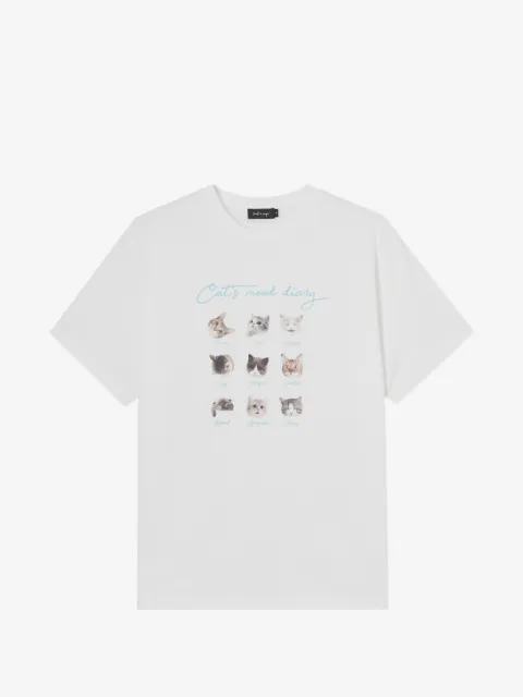 tout a coup graphic-print cotton T-shirt