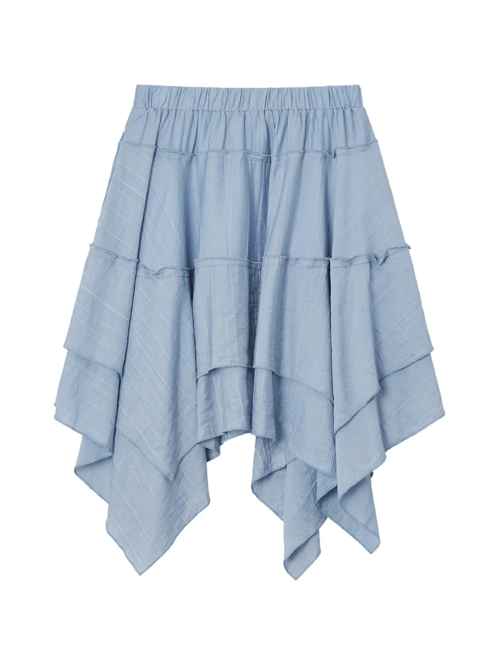 b+ab tiered asymmetric short skirt - Blu