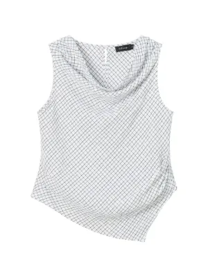 tout a coup - tout a coup ラッフルクロップドトップ Tout a Coup レイヤード ラッフルトップ | グレー | FARFETCH JP