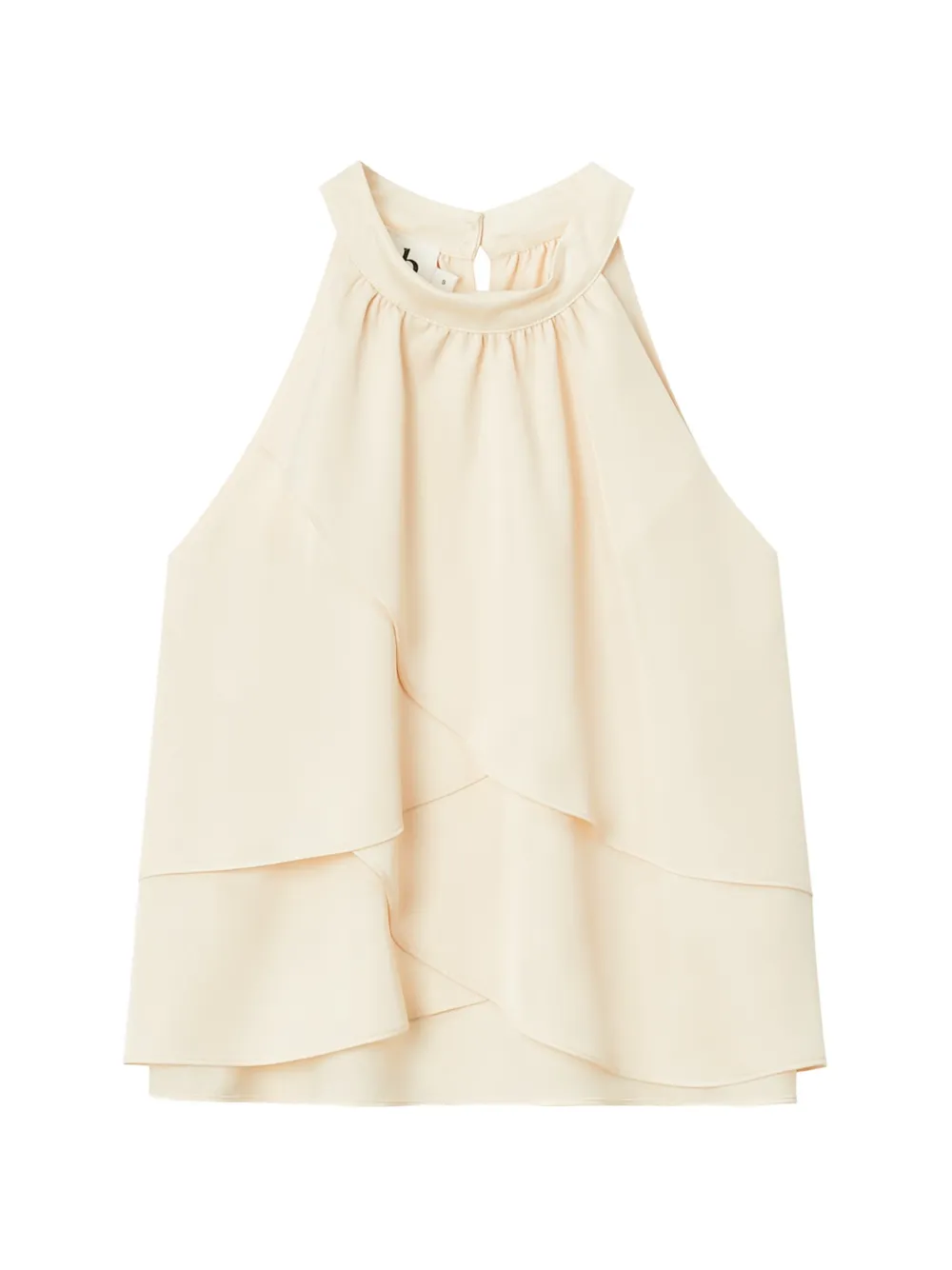 b+ab tiered halterneck blouse