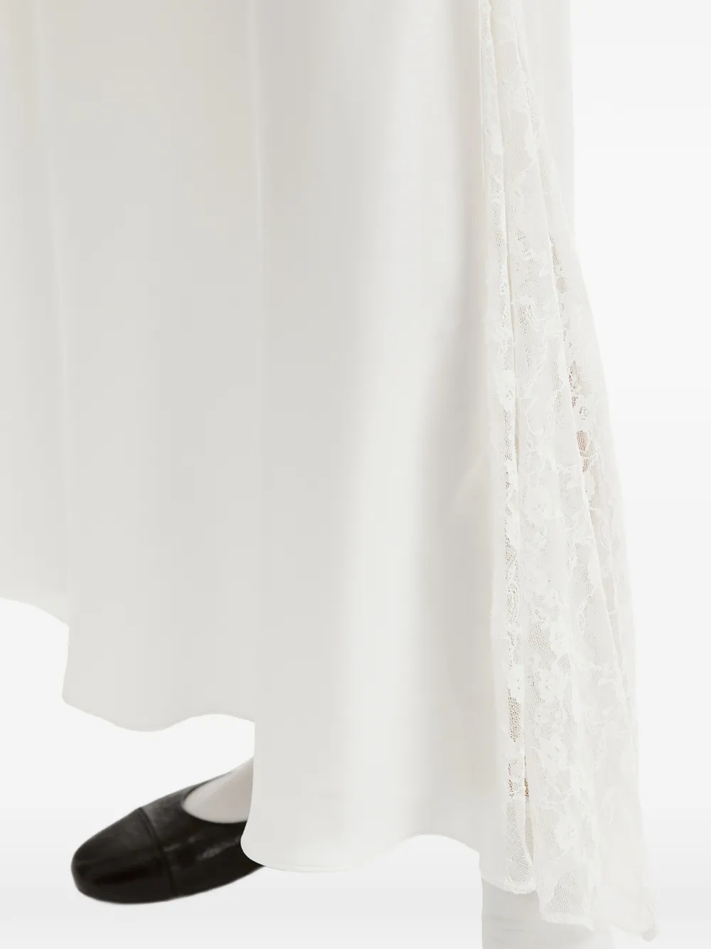 tout a coup Blouse met kanten vlakken Wit