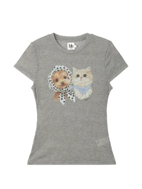 b+ab t-shirt à imprimé graphique