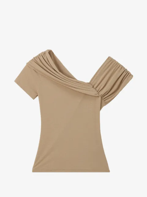 b+ab ruched off-shoulder blouse