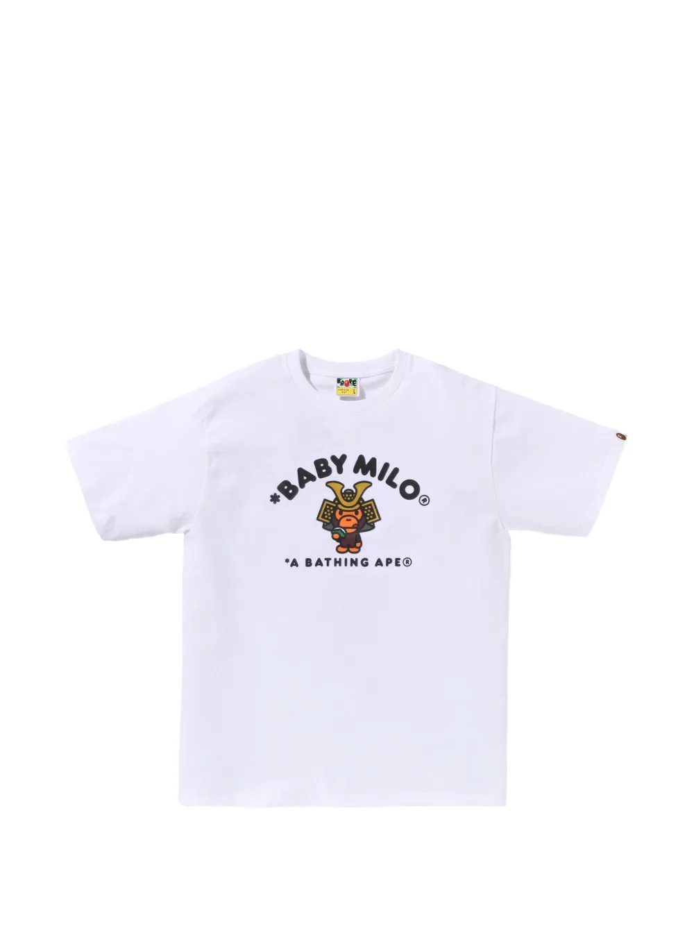 A BATHING APE® Kabuto Baby Milo graphic-print cotton T-shirt - Bianco