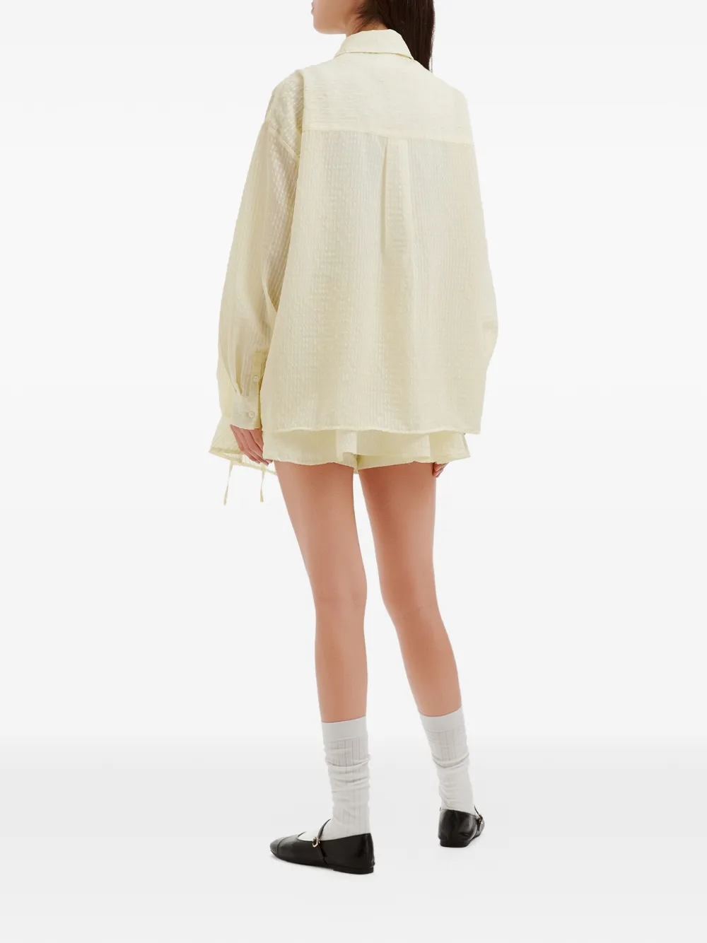 b+ab Blouse en mini-rok Geel