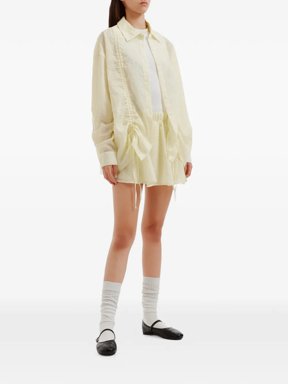 b+ab Blouse en mini-rok Geel